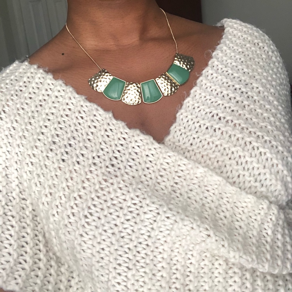 Gold and Green Necklace